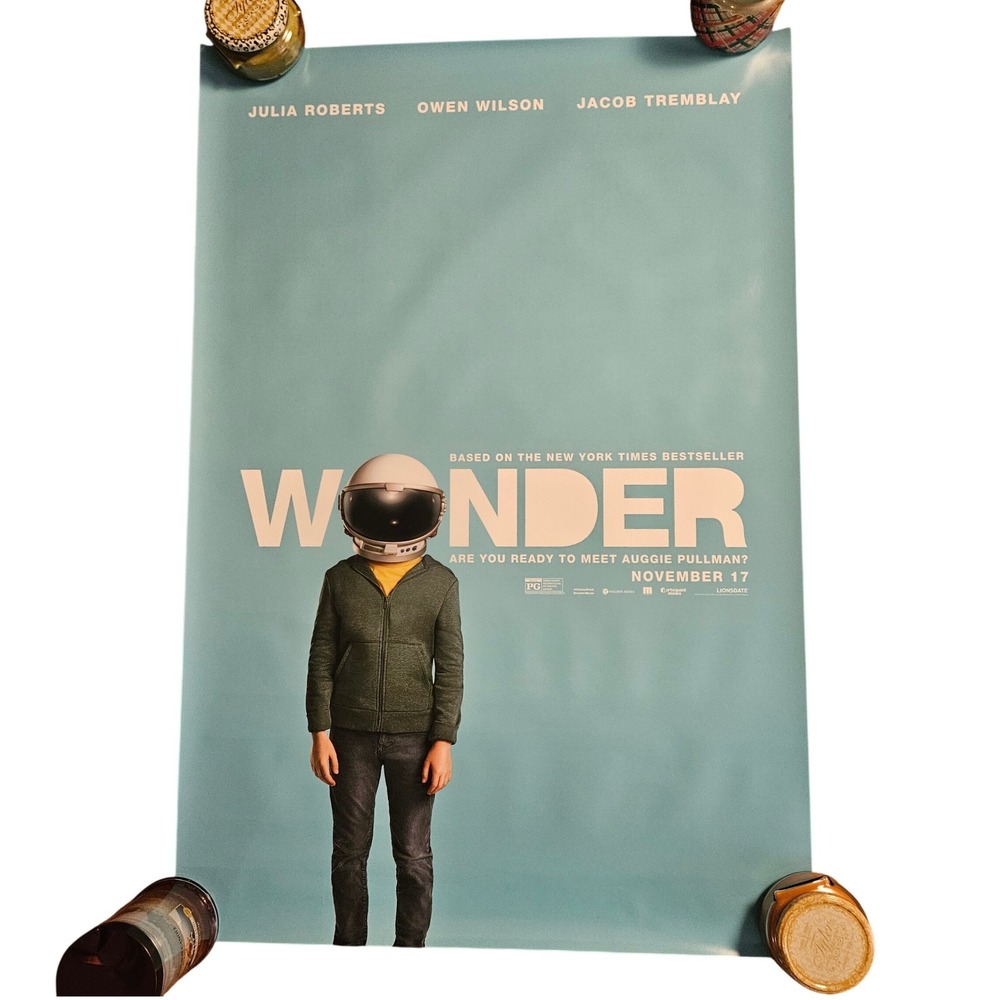 Wonder 2017 Original Teaser Movie Poster 27x40 Julia Roberts Owen Wilson D/S